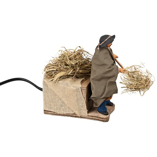 Farmer at work in motion 10 cm for nativity scene Mondo Presepi