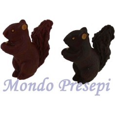 Set of 2 squirrels cm 2,7