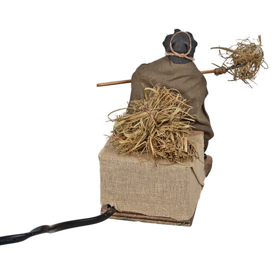 Campesino en el trabajo en movimiento 10 cm para belén Mundo Belenes