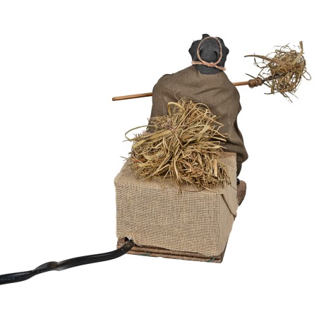 Farmer at work in motion 10 cm for nativity scene Mondo Presepi