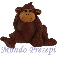 Scimmia seduta cm 4 h. Mondo Presepi