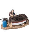 Adjustable boat in motion 10 cm for nativity scene Mondo Presepi