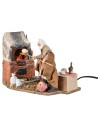 Panettiere con forno in movimento 14 cm per presepe Mondo