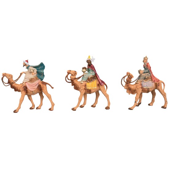 Conjunto de 3 Reyes Magos en camello serie 6,5 cm Fontanini