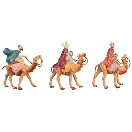 Conjunto de 3 Reyes Magos en camello serie 6,5 cm Fontanini