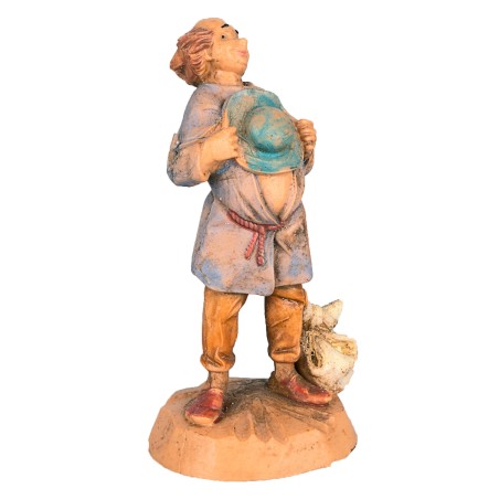 Hombre con sombrero 6,5 cm Fontanini Mundo Belenes