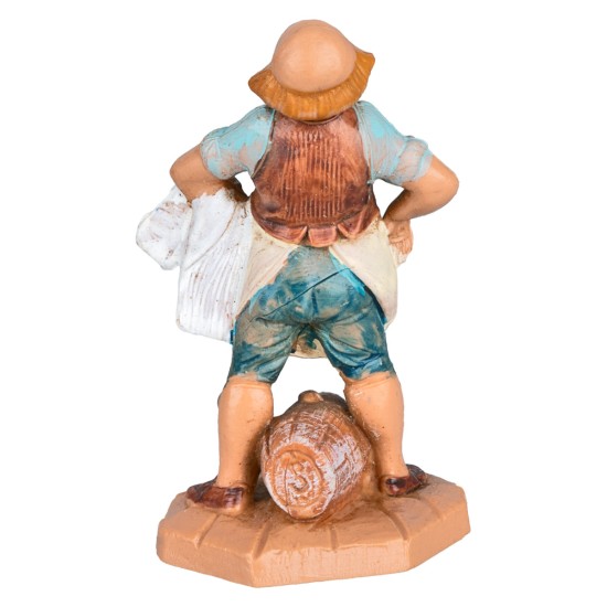 Oste con botte tra le gambe 6,5 cm Fontanini per presepe Mondo