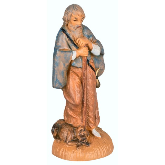 Vecchio con bastone 6,5 cm Fontanini per presepe Mondo Presepi