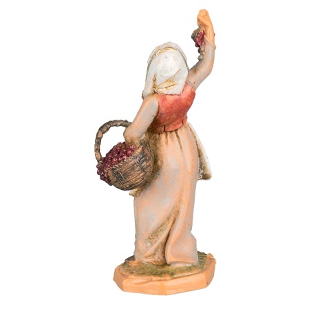 Donna con uva 6,5 cm Fontanini Mondo Presepi