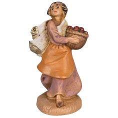 Mujer con cesta 6,5 cm Fontanini