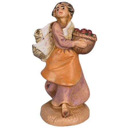 Mujer con cesta 6,5 cm Fontanini