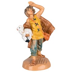Pastore con pecora 6,5 cm Fontanini per presepe Mondo Presepi 2