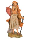 Woman with anfora on shoulders and stick 6.5 cm Fontanini