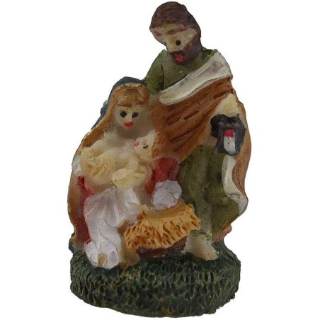 Set of 6 nativity scenes 3 cm in resin for cribs