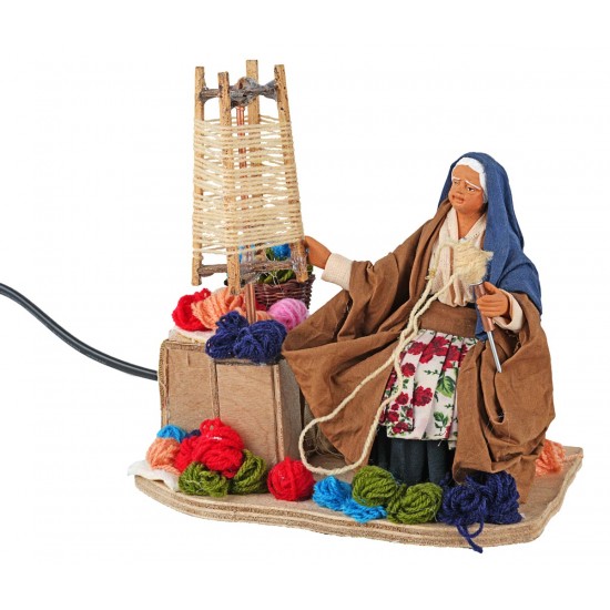 Filalana in movimento 14 cm per presepe Mondo Presepi