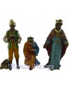 Conjunto de 3 Reyes Magos de 13 cm en resina