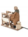 Cardador de lana en movimiento 24 cm para belén Mondo Presepi
