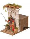 Roman with spear in motion 10 cm for nativity scene Mondo Presepi