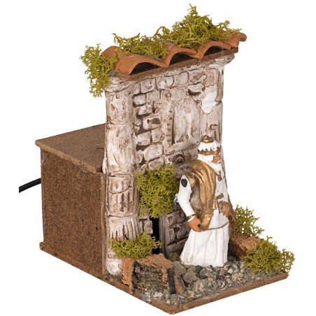 Erode in movimento 8 cm per presepe Mondo Presepi