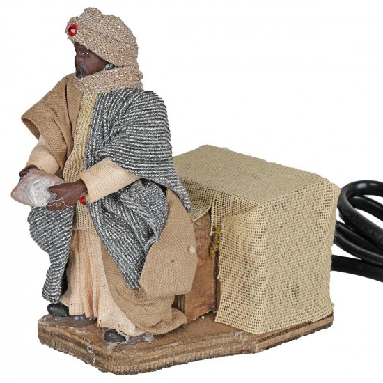 Conjunto de Reyes Magos en movimiento 10 cm para belén Mundo Pesebres