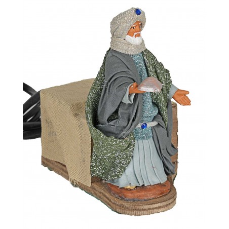 Set of moving Magi 10 cm for nativity scene Mondo Presepi