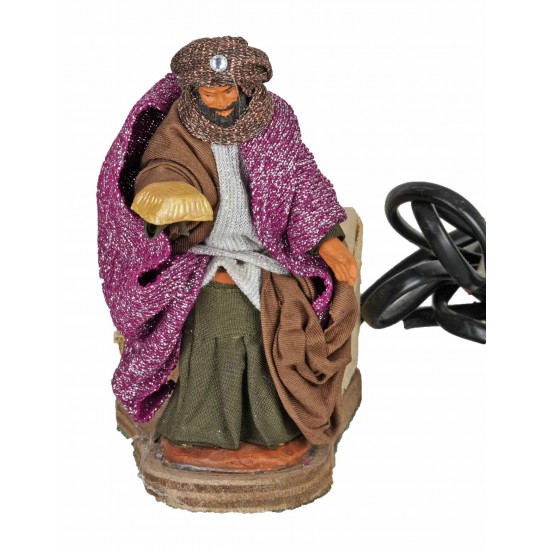 Conjunto de Reyes Magos en movimiento 10 cm para belén Mundo Pesebres