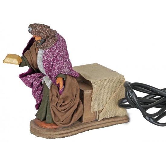 Set re magi in movimento 10 cm per presepe Mondo Presepi