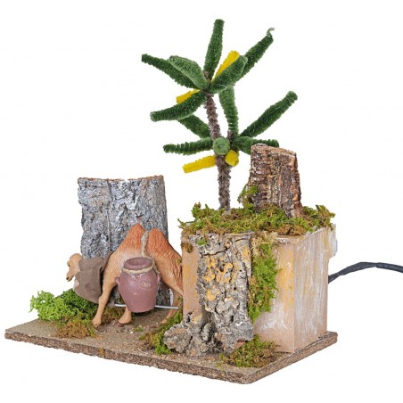 Camel with moving amphorae 10 cm for nativity scene Mondo Presepi
