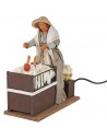 Mother with baby in moving cradle 24 cm