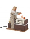 Mother with baby in moving cradle 24 cm