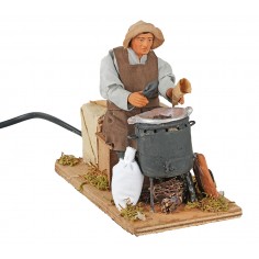 Castañero doble movimiento 14 cm para belén Mundo Pesebres