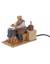 Moving chestnut seller 15 cm