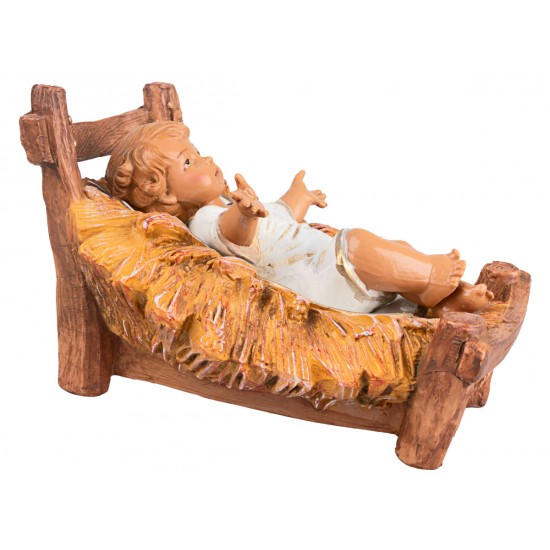 Baby Jesus in the cradle 30 cm series Fontanini
