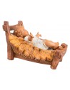 Baby Jesus in the cradle 30 cm series Fontanini