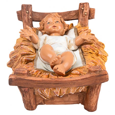 Baby Jesus in the cradle 30 cm series Fontanini