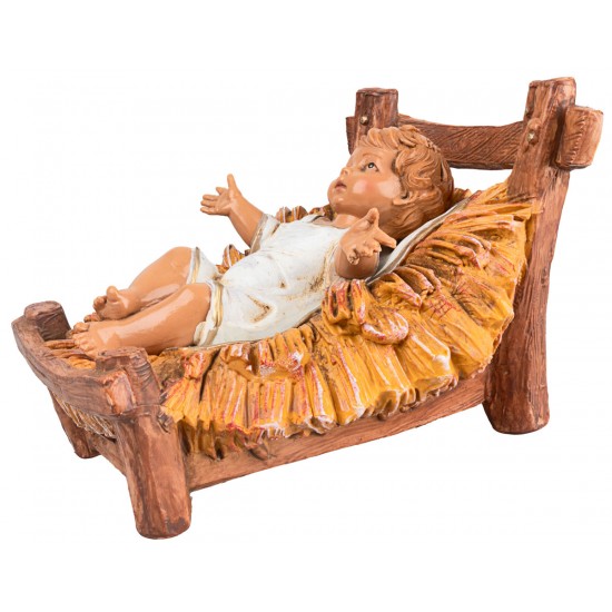 Baby Jesus in the cradle 30 cm series Fontanini