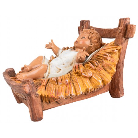 Baby Jesus in the cradle 30 cm series Fontanini