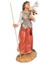 Pastorcilla con cesta y cabrita serie 30 cm Fontanini