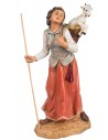 Pastorcilla con cesta y cabrita serie 30 cm Fontanini