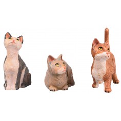 Set three cats for presepe series 30 cm Fontanini 2