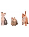 Set three cats for presepe series 30 cm Fontanini