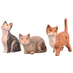 Set three cats for presepe series 30 cm Fontanini