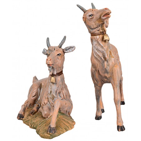 Dos cabras para belén serie 30 cm Fontanini