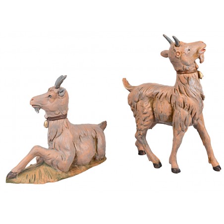 Dos cabras para belén serie 30 cm Fontanini