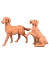 Dos perros para belén serie 30 cm Fontanini