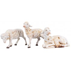 Set three sheep for presepe series 30 cm Fontanini 2