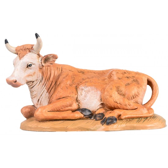 Bue seduto serie 30 cm Fontanini per presepe Mondo Presepi