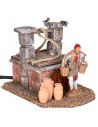 Water carrier at the well in motion Landi 10 cm for Mondo nativity scene