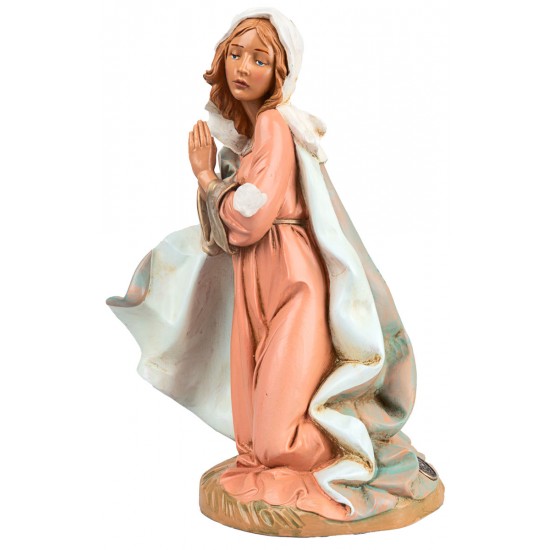 Madonna in ginocchio serie 30 cm Fontanini per presepe Mondo