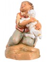 Niño arrodillado con cordero serie 30 cm Fontanini